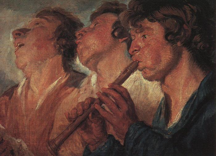 Jacob Jordaens The Itinerant Musicians Norge oil painting art